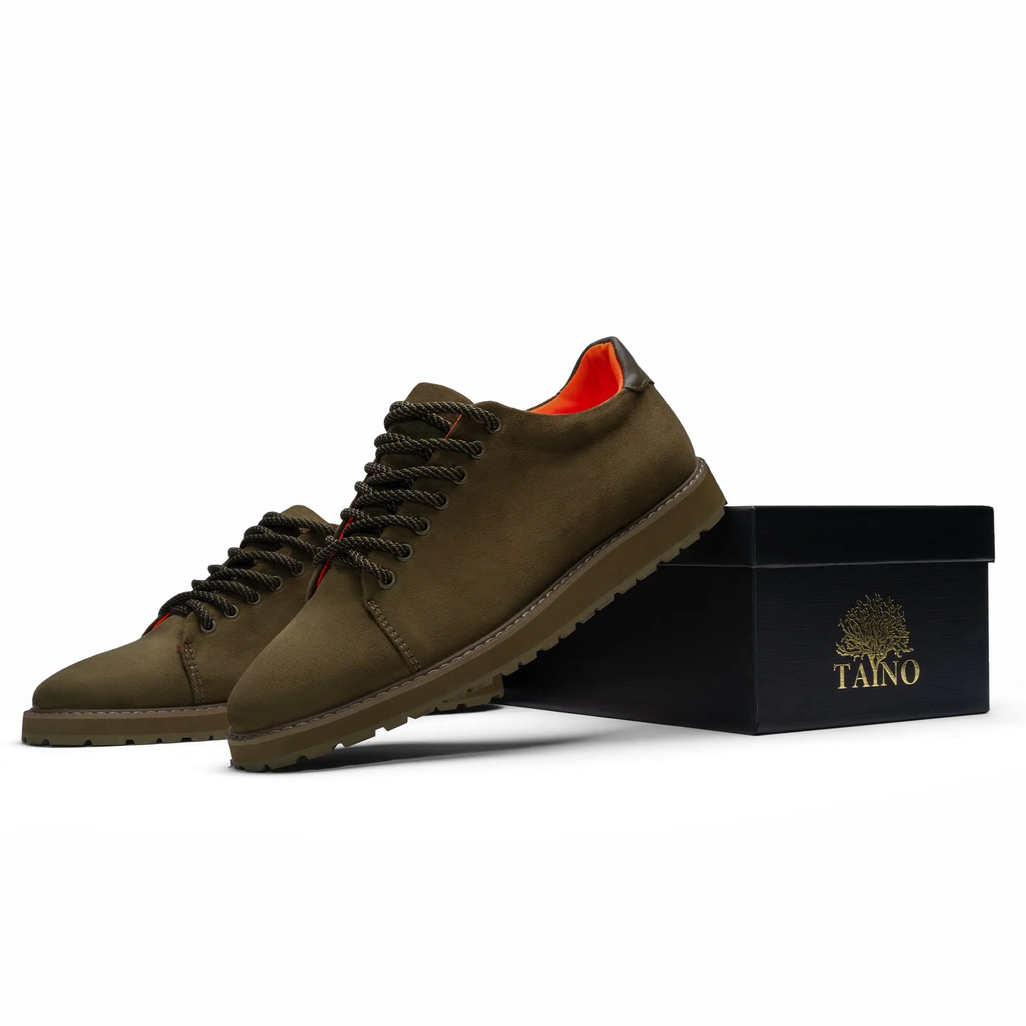 The Muscoby S TAYNO Suede Low Lace Up Sneaker