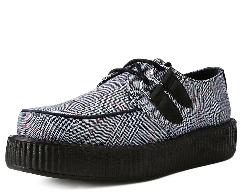 T.U.K B/W/R Plaid Viva Low Creeper