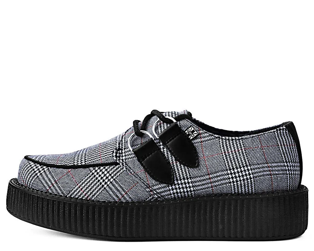 T.U.K B/W/R Plaid Viva Low Creeper