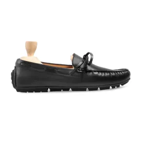 Westley - Men's Black Calf Leather Driver Shoe