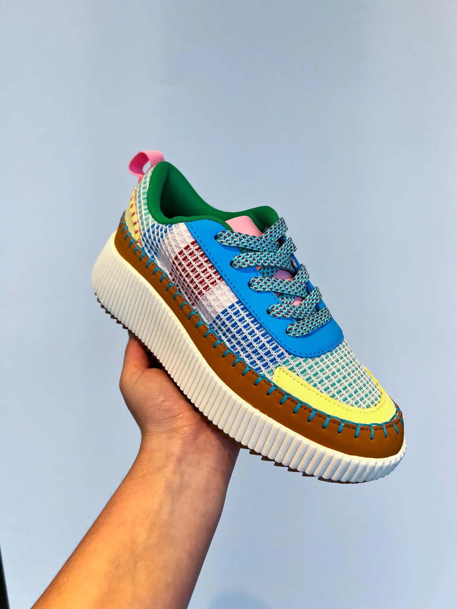 Willow Woven Sneaker- Blue Multi