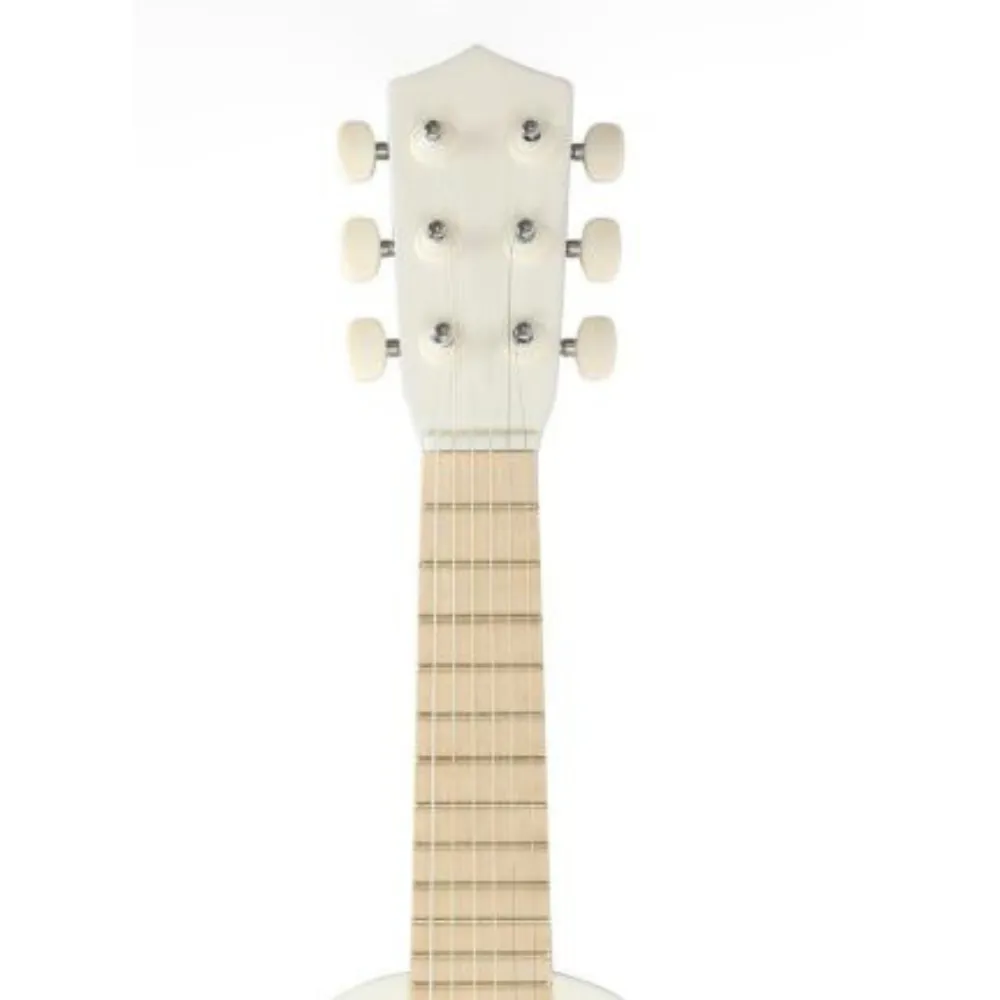 Wooden Guitar, 6 Strings, Beige